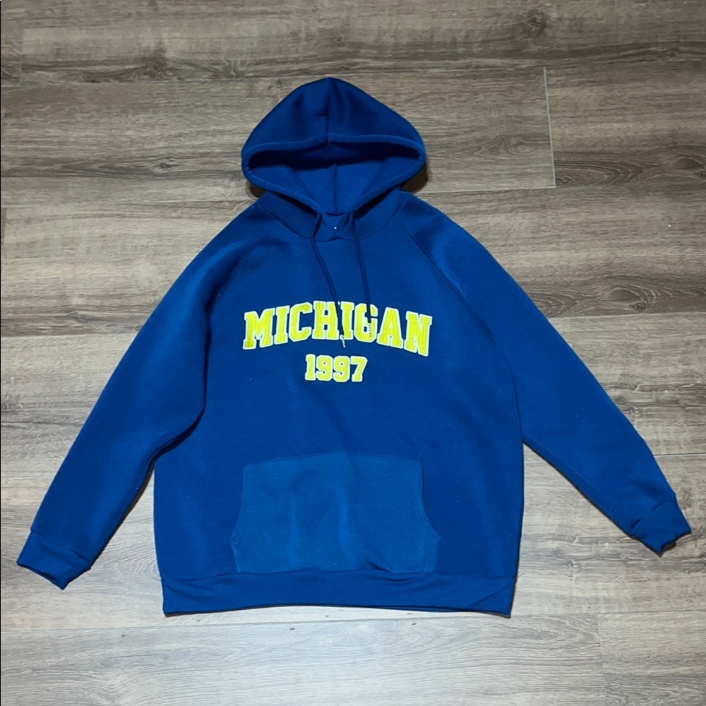 Rue21 Blue and Yellow Collegiate Hoodie